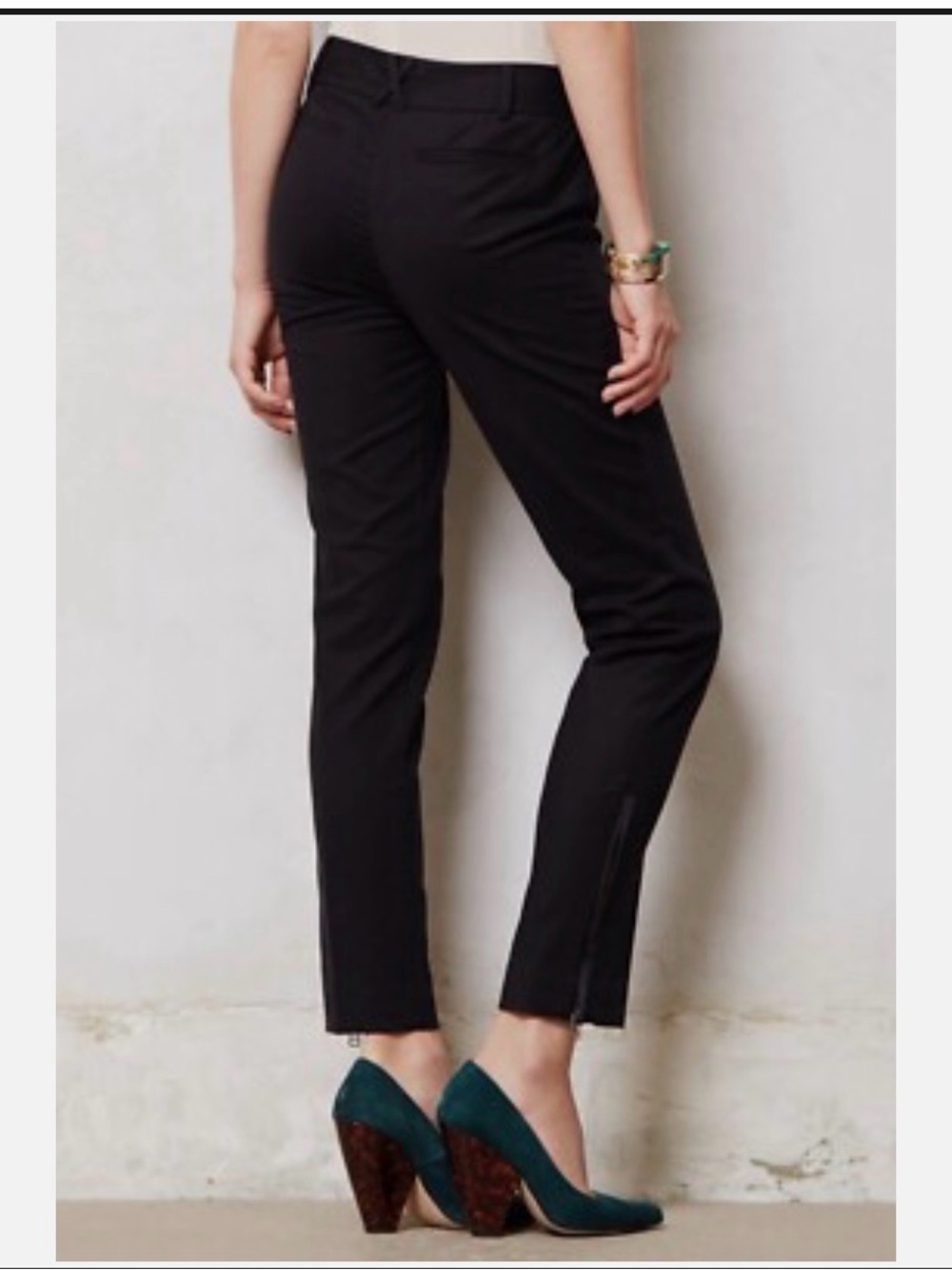 Cartonnier Anthropologie Charlie Black Slim Ankle Pants